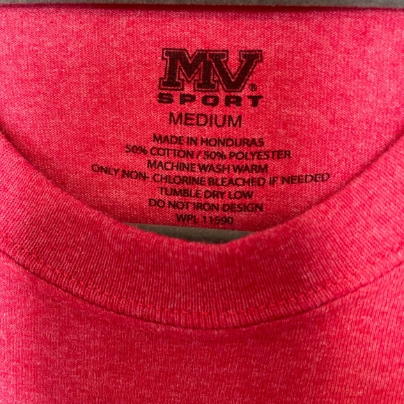 MV Sport Red MidAmerica Nazarene University Tee - Picture 3 of 4